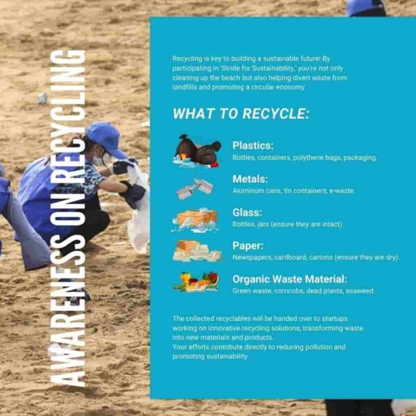 reduce waste and promote a circular economy by recycling the trash collected